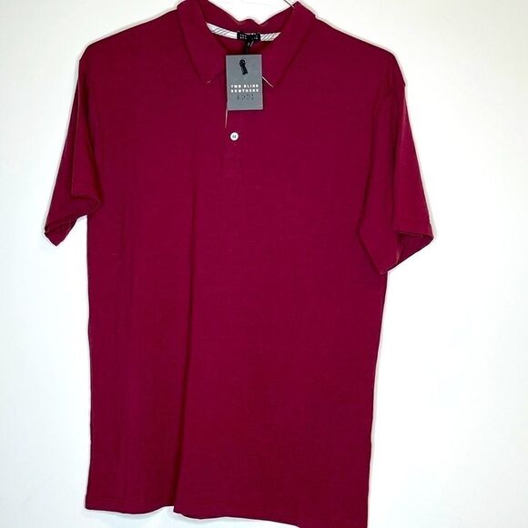 Two Blind Brothers Crimson SS Polo NWT - Picture 4 of 4